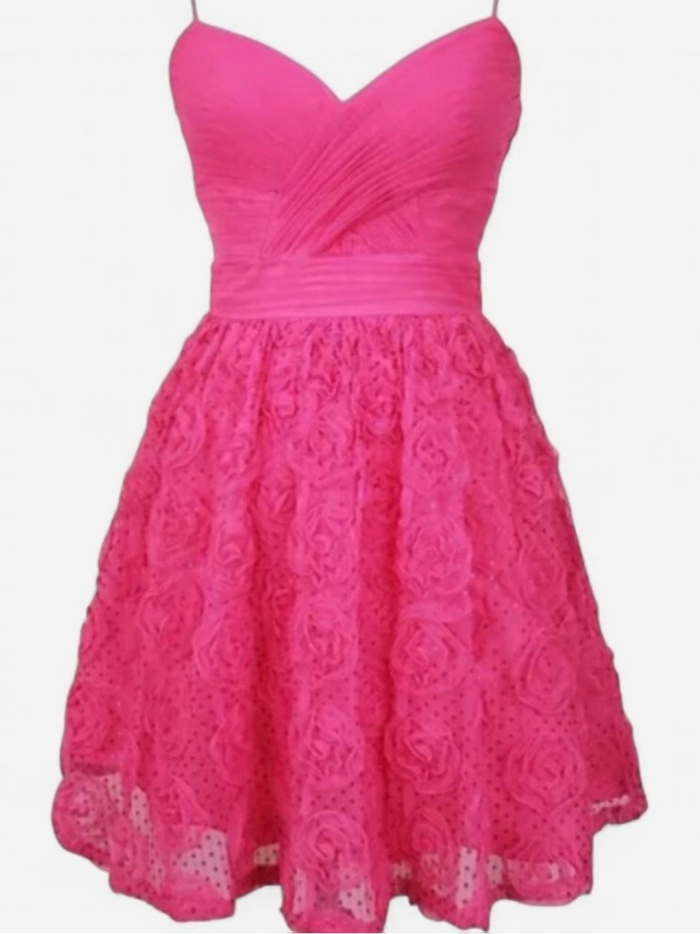 Hailey Logan Pink Rose Design Dress